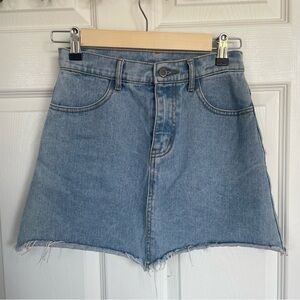 Brandy Melville vintage light wash jean miniskirt